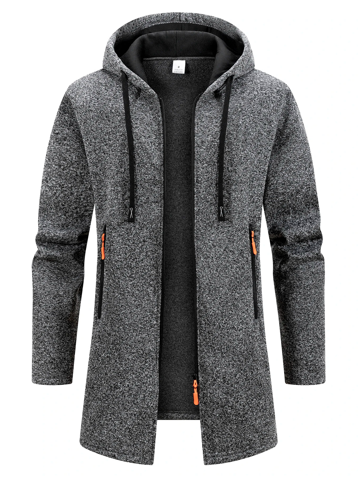 Men's Warm Zip-Up Hooded Jacket