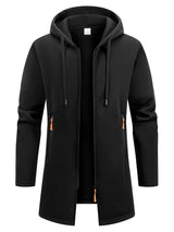 Men's Warm Zip-Up Hooded Jacket