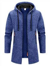 Men's Warm Zip-Up Hooded Jacket