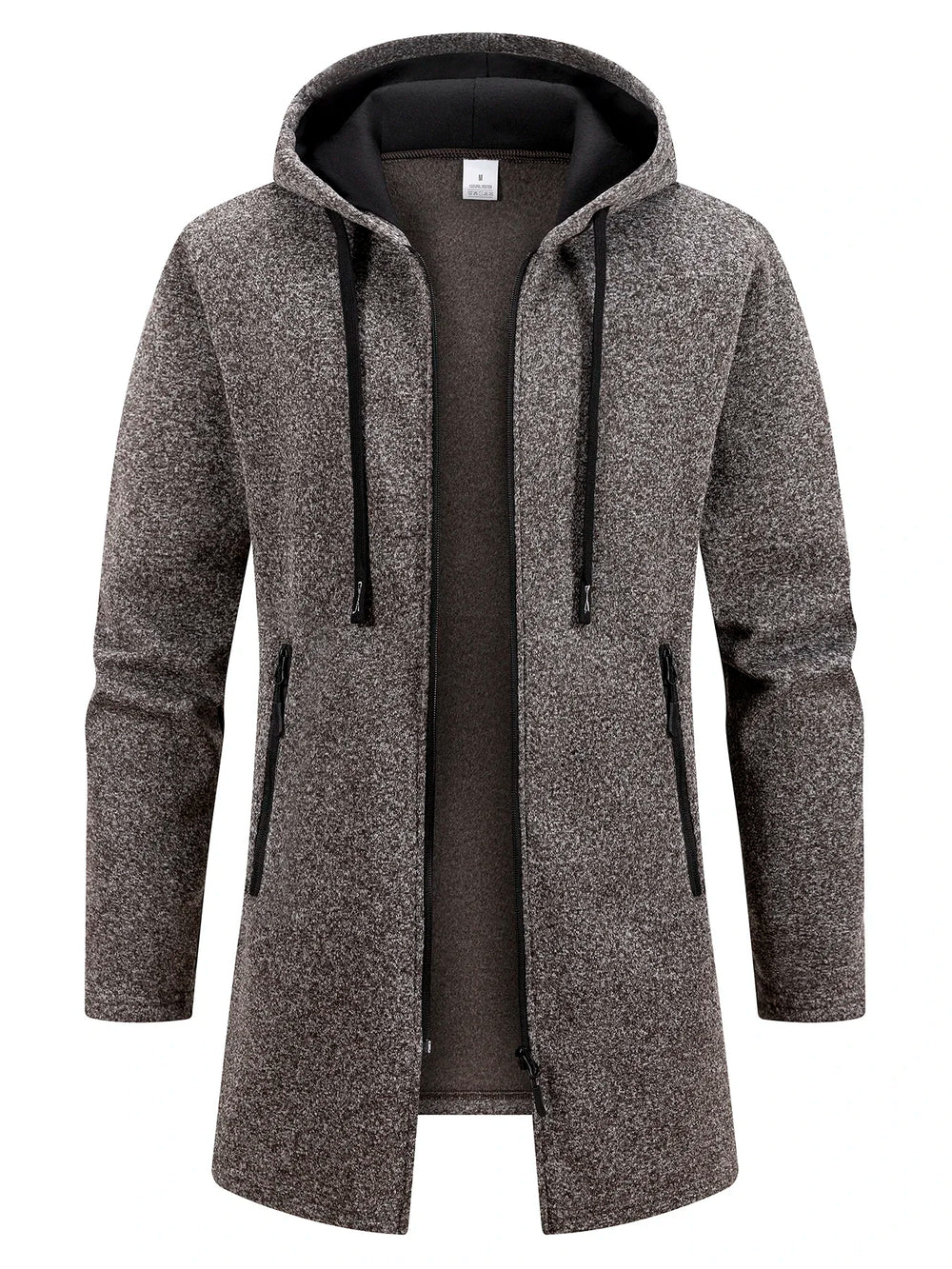 Men's Warm Zip-Up Hooded Jacket